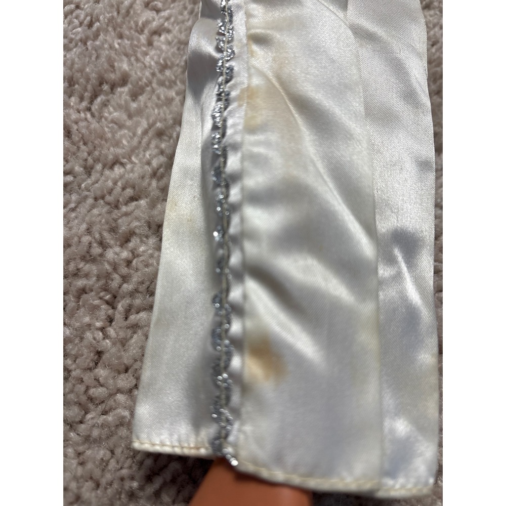 Vintage Barbie Glamorous Silver Jumpsuit Blonde 1976 Mattel 18"‎ Original Outfit - Picture 15 of 15